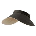 Bestgift Visor Siyah 2 UV Vinil Kadın Şapka