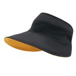Bestgift Visor Siyah 4 UV Vinil Kadın Şapka
