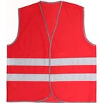 Bestguard İşçi Tipi Reflektörlü Kırmızı İkaz Yeleği kirmizi