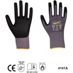 Bestguard Kkdavm Bestguard TBW41 Mikro Köpük Nitril Kaplama Iş Eldiveni - 8 - Gri - Siyah