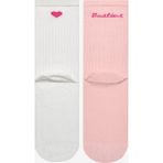 Besties 2li Soket Çorap - Standart - Pembe