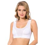 Bestin Kadın Beyaz Büyük Beden Pamuklu Pedsiz Dolgusuz Büstiyer Sütyen, 110B, CT305LX-89D0018322166