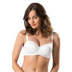 Bestin Kadın Beyaz Desteksiz Soft Yumuşak C Cup Toparlayıcı Sütyen, 95C, İDP9300-89D0018321591