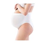 Bestin Kadın Beyaz Dikişsiz Hamile Toparlayıcı Slip Külot, XL, TYC00244879707-869SLC0012581