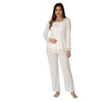 Bestin Kadın Ekru Hamile Lohusa Pijama Takımı, M, DT3045EF-869DST0018140