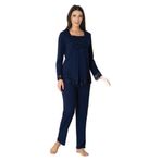 Bestin Kadın Lacivert Hamile Lohusa Pijama Takımı, 2XL, TYC00271180330-869DST0018114