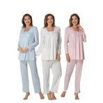 Bestin Kadın Pembe Hamile Lohusa Pijama Takımı, M, C7012EF-19804IGP254252