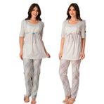 Bestin Kadın Pembe Hamile Pijama Takımı, S, DS8042EF-19804IGP253380