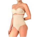 Bestin Kadın Ten Rengi Dikişsiz Double Yüksek Bel Alttan Çıtçıtlı Slip Lohusa Korse, XL, C2019MI-89C0018323904