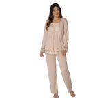 Bestin Kadın Vizon Hamile Lohusa Pijama Takımı, S, DT3045EF-869DST0018274
