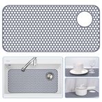Bestjing Mutfak Evyesi için Silikon Lavabo Koruyucuları - 72,12 cm x 36,3 cm Mutfak Lavabo Paspası Aksesuar, Çiftlik Evi Porselen Paslanmaz Çelik Lavabo Altı için Kaymaz Isıya Dayanıklı Lavabo Paspası