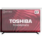 Bestoclass 8562147537858 Toshiba 43 İnç Curved 107 108 Ekran Uyumlu TV Ekran Koruyucu
