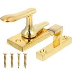 BESTonZON 1 Bilgisayar Fiş Pencere Kilidi Sürgülü Kilit Masif Ahşap Kapı Cıvataları Sağlam Kapı Cıvataları Gizlilik Kolu Kapı Kolu Güvenlik Kapısı Cıvatası Kızarmak Kapalı Çinko Alaşım