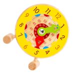 BESTonZON 1 Bilgisayar Renkli Küp Mini Saat çocuk ahşap eğitici oyuncak saat öğrenme zaman düşünce alışkanlık hayal matematik hediye renk sayı eğlenceli öğretici ahşap güvenli dayanıklı küp