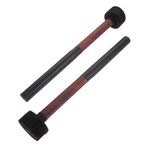 BESTonZON 1 Çift Kaymaz davul çekici ritim çubuğu bateri davul çubuğu çifti davul tokmağı drum pad ksilofon çubuğu perküsyon davul araçları pratik baget performans davul çubukları Odun Black