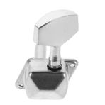 BESTonZON 1 Takım Gitar Tuner Düğmesi Kare Gitar Ayar Cıvatası Gitar Akort Düğmesi Gitar Evrensel Ayar Cıvatası Yarı Akustik Gitar Küçük Kare Halk Yarı Kapalı Ayar Cıvatası Metal Silver