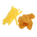 BESTonZON 1 Takım Simülasyon Patates Kızartması Modeli Sahte Gıda Simülasyon Kızartması Modelleri Tavuk Nuggets Perakende Süslemeleri Masa Üstü Tavuk Nuggets Tavuk Nuggets Centerpiece