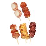 BESTonZON 10 Adet Simülasyon Barbekü Şişleri Minyatür Barbekü Yemek Sürgüleri Tahta Barbekü Izgarası Oyuncak Oynuyormuş Gibi Yap Kamp Çocuklar Parti Dışarıdaki Oyuncakları Tercih Eder Çamur