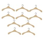 BESTonZON 10 Parça küçük askı süsleri elbise askısı ahşap bebek askıları şapka asılı vestiyer yeterli narin küçük askılar mini ahşap askılar Giyim ürünleri süslemek Küçük Bebek bjd bebek