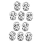 BESTonZON 10 Parça Üstesinden Gelmek Dolap Kolları Şeffaf Makyaj Organizatörü Mutfak Dolabı Kulpu Gardırop Şifonyer Dolap Topuzu Kapı Kolları Akvaryum Mutfak Topuzu Akrilik Ev Kapısı Çekmece