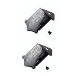 BESTonZON 2 gitar yapımcısı vidalar ve kapak ile gitar kuyruk parçası mandolin parça değişimi 8 telli mandolin kuyruk parçası üçgen Bileşen kutusu