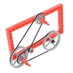 BESTonZON 2 Takım dişli kasnak ahşap oyuncak eğitici oyuncak Yaratıcı oyuncaklar çocuklar araba oyuncakları araba aksesuarları çocuklar eğitim modeli eğitici DIY oyuncaklar karın kası