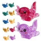 BESTonZON 24 Adet Set Mini Semender Heykeli Minik Hayvan Heykelciği Mini Aksolotl Küçük Aksolotl Süsleme Aksolotl Tankı Oyuncak Takı Yapımı Için Oyuncak Diy Aksolotl Figürinler Reçine