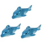 BESTonZON 3 Parça Ocarina Çocuklar Için Oyuncaklar Müzik Aleti Çocuklar Için Müzik Aletleri Çocuklar Pratik Çocuklar Için Aletler Çocuklar Okarina Enstrüman Öğrenci Klasik Flüt Seramik
