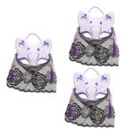 BESTonZON 3 Tilki Maskesi Yeniden Kullanılabilir Maske Parti Maskesi Dekoratif Maske Prop Masquerade Maske Partiler Için Dekoratif Tilkiler Maske Hayvan Maskesi Yarım Yüz Maskesi