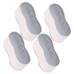 BESTonZON 4 Adet sessiz tuvalet pedleri klozet kauçuk tamponlar fitness yüklük dolap oturma minderi ayak pedi klozet tamponu klozet yükselticiler evrensel Tuvalet kapağı yıkayıcı bide süit