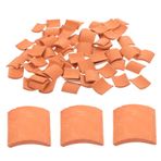 BESTonZON 80 Mini Tuğla Peyzaj Çatı Kiremitleri Modeli Minyatür Kil Çatı Kiremitleri Gerçekçi Küçük Çatı Kiremitleri Mini Çatı Kiremitleri Çocuklar DIY Çatı Kiremitleri Simüle