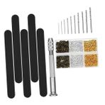 BESTonZON Hassas Çalışma için 1 Set Reçine El Matkap Uçları ve Mini Set Hobi Matkabı