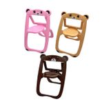 BESTonZON Mini Katlanır Sandalye Seti 3 Parça Bebek Evi Aksesuarları Minyatür Mobilya Bebek Kızları İçin