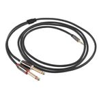 BESTonZON Ses Hattı stüdyo kablosu audio bağlantı kablosu bilgisayar ses kablosu siyah ses kablosu ses sistemleri kablosu tel ve kablo adaptör gövdesi kablo ses av kablosu Naylon metal Black