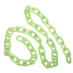 BESTonZON Simüle edilmiş aydınlık zincir plastik hapishane zinciri cadılar bayramı bariyer zinciri halloween decoration Yıldızlı zincir cadılar bayramı kostümü malzemeleri zincir balo