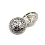 Bestowal 10 Parça Elbise Düğmeleri - Moda Aslan Başlı Dikiş Düğmesi Yuvarlak Şekilli Metal Düğme Seti Erkek Kadın Blazer Ceket, Ceket, Üniforma, Gömlek, Takım Elbise ve Ceket (Gümüş, 25 mm)