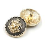 Bestowal 10 Parça Elbise Düğmeleri - Moda Dikiş Düğmesi Yuvarlak Şekilli Metal Düğme Seti Erkek Kadın Blazer Ceket, Mont, Üniforma, Gömlek, Takım Elbise ve Ceket (Altın, 25 mm)