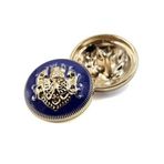Bestowal 10 Parça Giysi Düğmeleri - Moda Dikiş Düğmesi Yuvarlak Şekilli Metal Düğme Seti Erkek Kadın Blazer, Mont, Üniforma, Gömlek, Takım Elbise ve Ceket (Mavi, 10 mm)