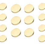 Bestowal 14 Adet Metal Düz Düğme, 8 Adet × 20 mm ve 6 Adet × 25 mm Kadın Takım Yünlü Ceket Düğme Erkek Ceket Düğmeli Gömlek Takım Elbise Pantolon Düğmesi (Mat Altın)