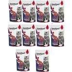 Bestpet 10x85 gr Yetişkin Jelly Pouch Biftekli Kedi Maması