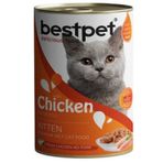 Bestpet 400 gr Jöle İçinde Parça Etli Tavuklu Konserve Yavru Kedi Maması