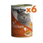 Bestpet 6x400 gr Gravy Parça Tavuk Etli Kedi Konservesi