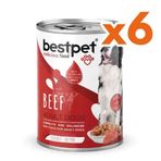 Bestpet 6x400 gr Sığır Etli Parça Etli ve Soslu Köpek Konservesi