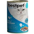 Bestpet 6x400 gr Ton Balıklı ve Hamsili Gravy Yetişkin Konserve Kedi Maması