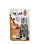 Bestpet 85 gr Yetişkin Kediler İçin Tahılsız Jöle İçinde Ciğer Parça Etli Yaş Mama