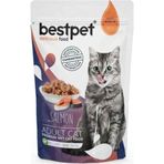 Bestpet Adult Jelly Pouch Somonlu Yaş 85 gr Kedi Maması