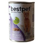 Bestpet Soslu Parça Tavuk Etli 400 gr Yetişkin Kedi Konserve