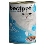 Bestpet Tuna Anchovy Ton Balıklı ve Hamsili Konserve Yetişkinler İçin 400 gr Kedi Maması