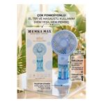 BESTTOYS Sulu Spreyli Mini El Vantilatörü - USB Şarjlı Masaüstü Standlı Soğutucu Fan