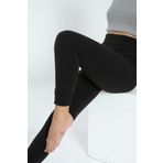 Besttrend Kadın Kışlık Siyah Peluş Tayt 863